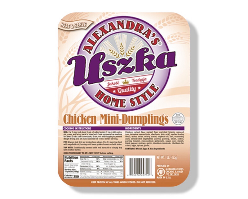 Chicken Mini Pierogi/ Uszka z Kurczakiem 30pcs.