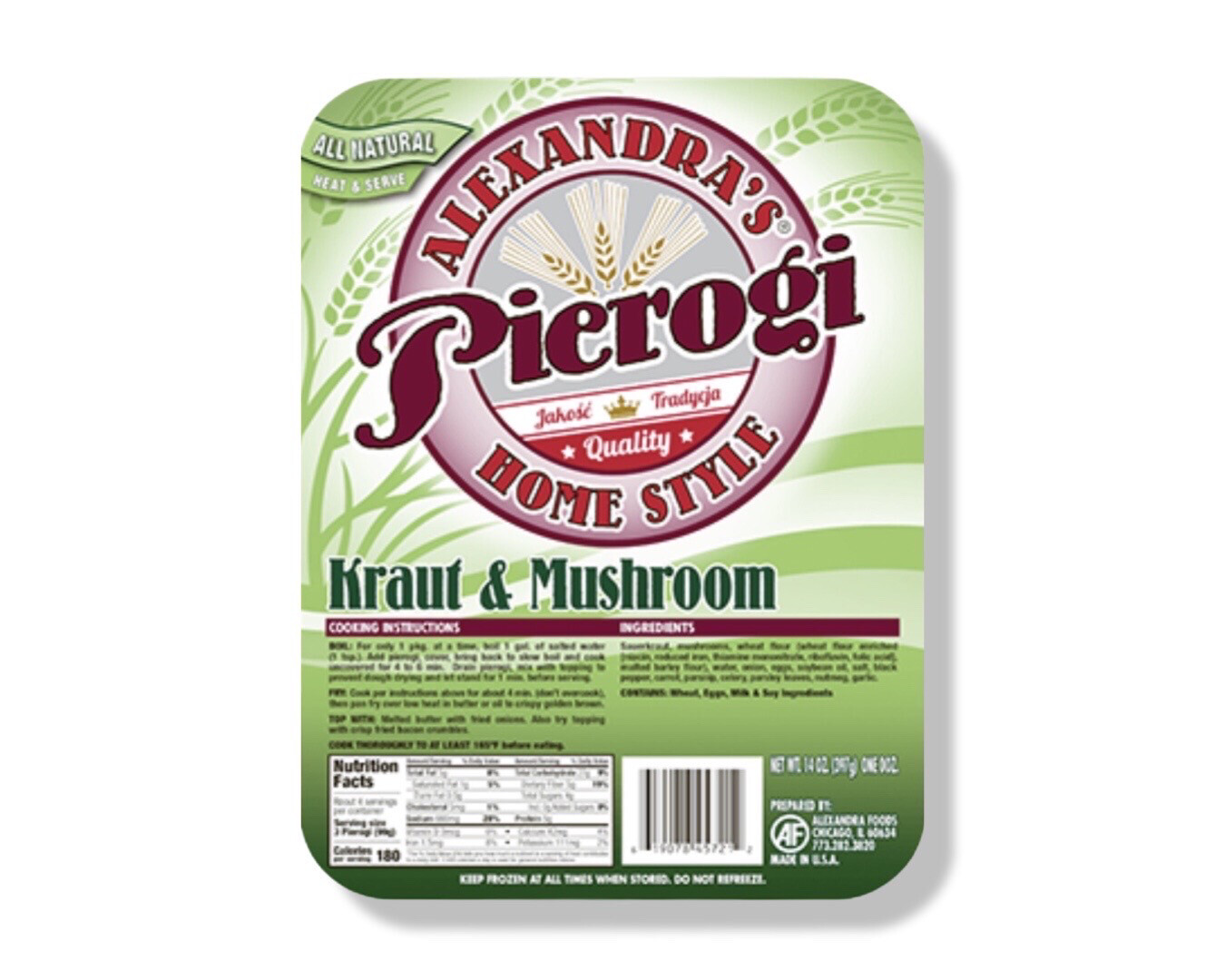Kraut &amp; Mushroom Pierogi / Kapusta z Grzybami 12pcs. 