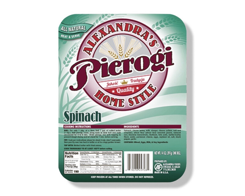 Spinach Pierogi/ Pierogi ze Szpinakiem 12pcs.