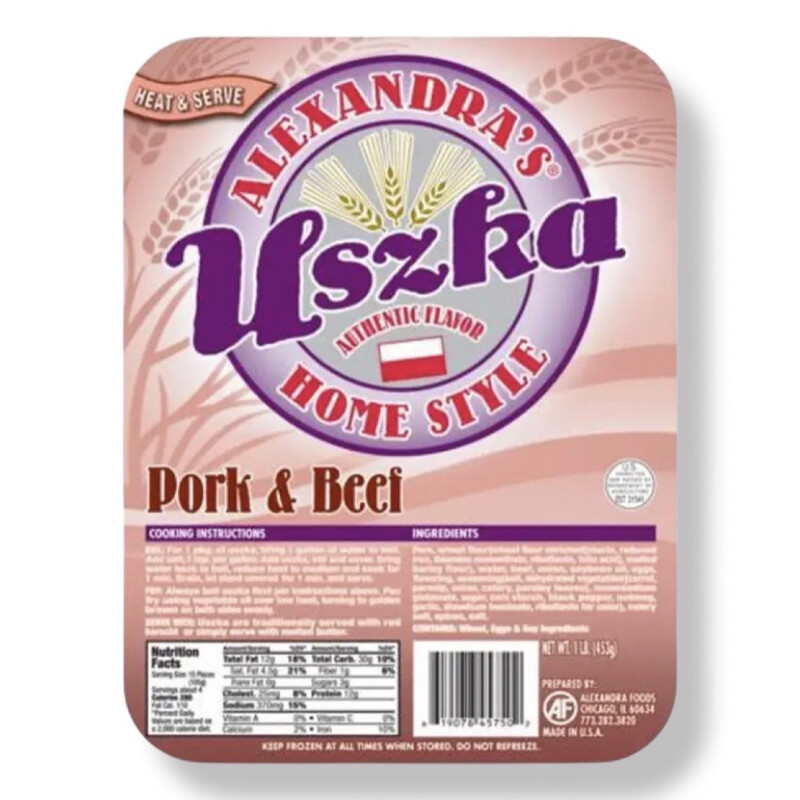 Beef &amp; Pork Mini Pierogi/ Uszka z Miesem 30pcs.