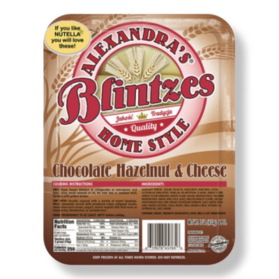 Chocolate Hazelnut &amp; Cheese Blintzes/ Nalesniki 6pcs.
