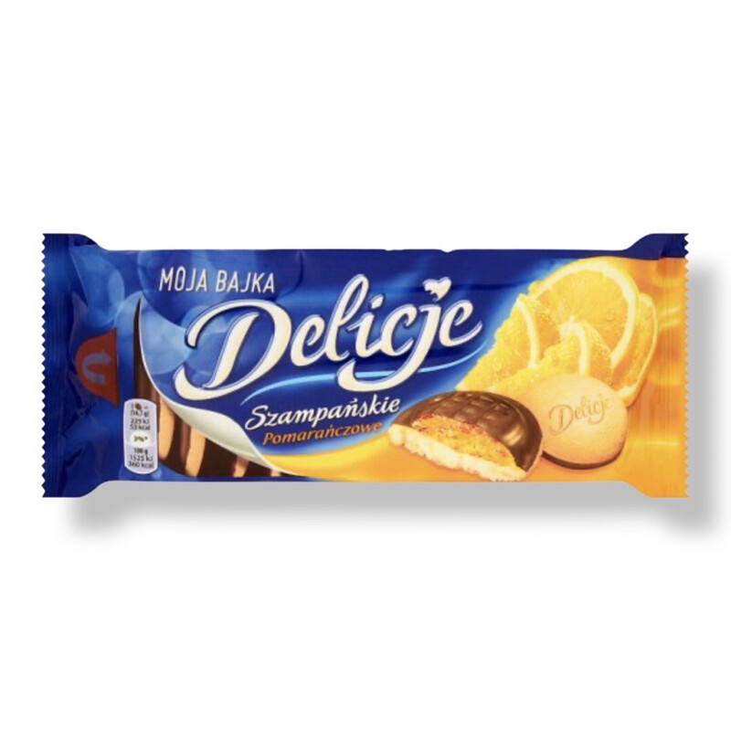 Sponge Cookie With Orange Jelly / Delicje Pomarańczowe 135g