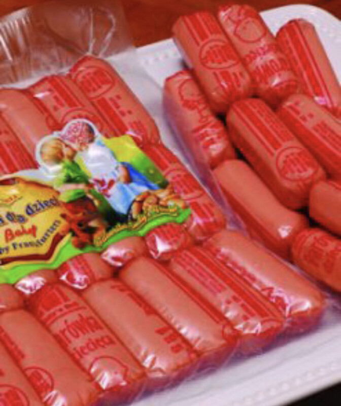 Baby Veal And Pork Wieners/ Parowki Cielece dla dzieci 1lb.