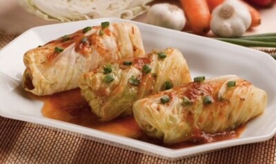 Golabki z ryżem i mięsem/ Stuffed Cabbage Rolls (3 rolls- frozen)