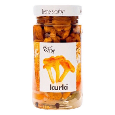 Chanterelle Mushrooms Picled Brine &#39;&#39;KASOL&#39;&#39; 280g./ Kurki Marynowane