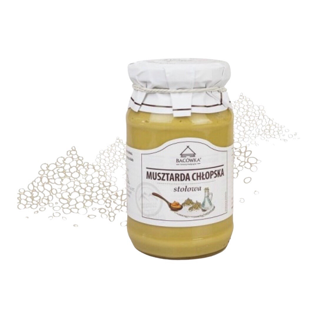 Musztarda Chlopska Stolowa 250g BACOWKA/ Mustard