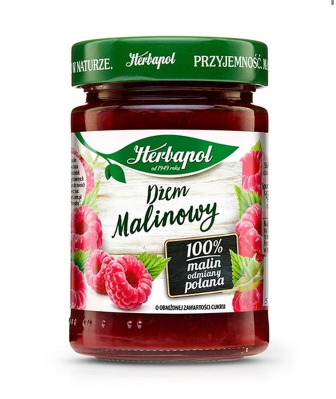 Raspberry Jam/ Dzem Malinowy 280g &#39;&#39;HERBAPOL&#39;&#39;