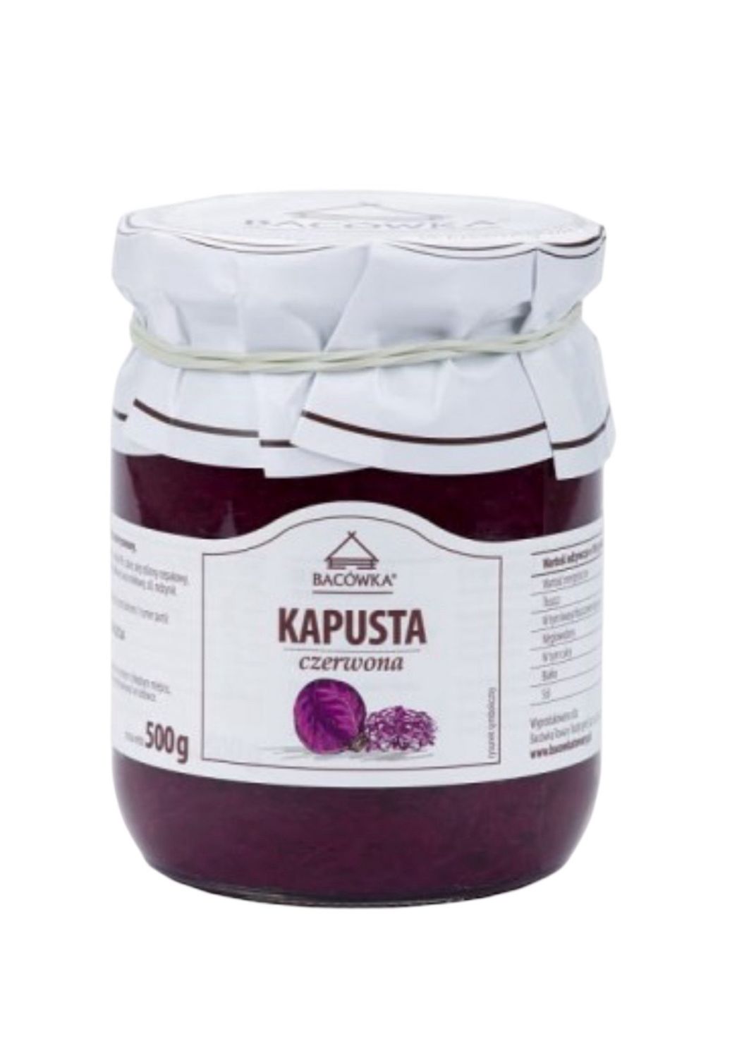 Kapusta Czerwona 500g &#39;&#39;BACOWKA&#39;&#39;/ Red Cabbage