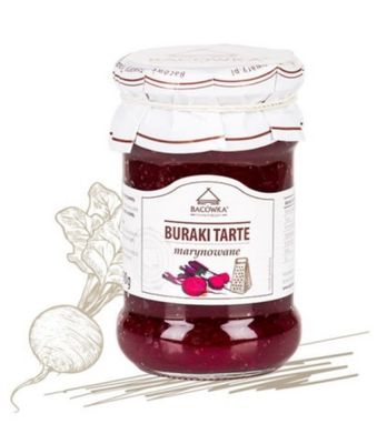BURACZKI TARTE Marynowane 290g &#39;&#39;BACOWKA&#39;&#39;/  Marinated mashed  beets