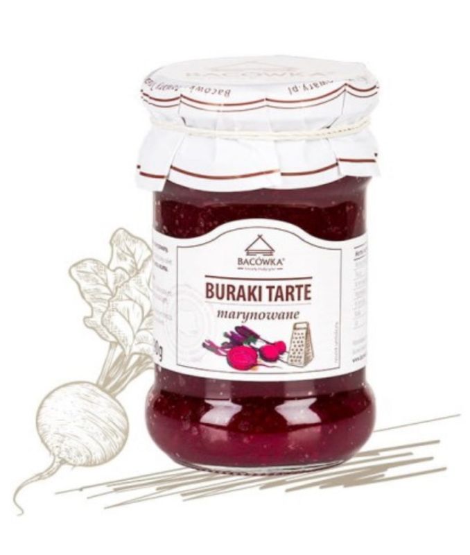 BURACZKI TARTE Marynowane 290g &#39;&#39;BACOWKA&#39;&#39;/  Marinated mashed  beets