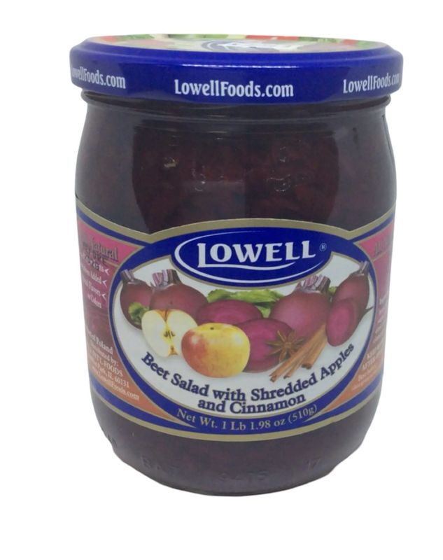 Beet Salad w/ Shredded Apples &amp; Cinnamon 510g &#39;&#39;LOWELL FOODS&#39;&#39;/ Buraczki z Jablkiem i Cynamonem