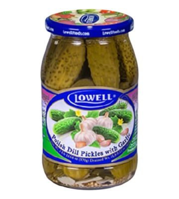 Polish Dill Pickles Garlic 870g &#39;&#39;LOWELL FOODS&#39;&#39;