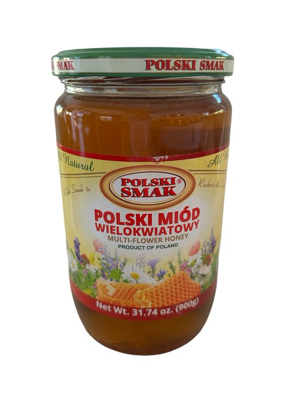 Polish Multi Flower Honey 900g. „POLSKI SMAK”/ Miod Wielokwiatowy