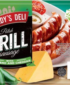 Grill Sausage With Jalapeno &amp; Cheddar Cheese -Kielbasa Grillowa Z Jalapeno I Serem Cheddar 4 links