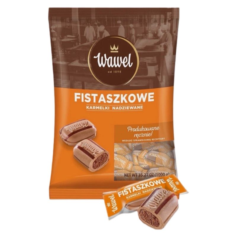 Wawel Peanuts Stuffed Caramels Candy 3.7oz/105g/ Fistaszkowe cukierki