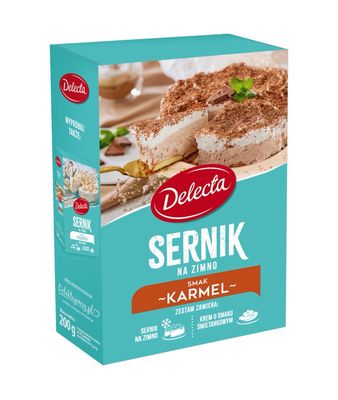 Sernik na Zimno Karmelowy 200g./ Powdered Cheesecake with Caramel flavor „Delecta”