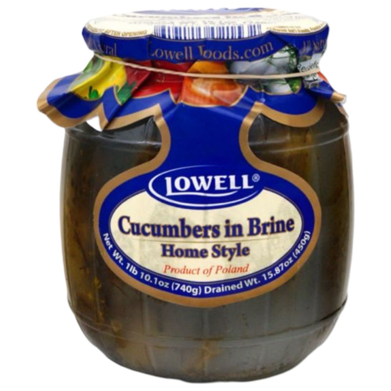 Cucumbers in Brine 740g BECZULKA &#39;&#39;LOWELL FOODS&#39;&#39;