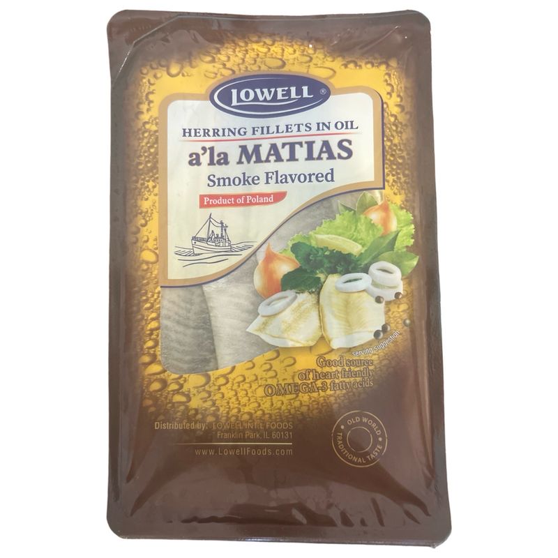 Sledzie/ Lowell A&#39;la Matias Herring Smoke Flavored - Filety Śledziowe a&#39;la Matias 250g.