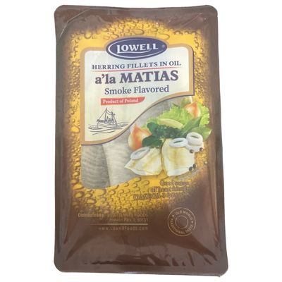 Sledzie/ Lowell A&#39;la Matias Herring Smoke Flavored - Filety Śledziowe a&#39;la Matias 250g.