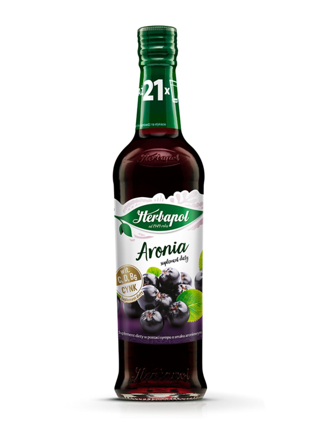 Aronia Syrop/ Chockeberry Syrup 420ml. „Herbapol”