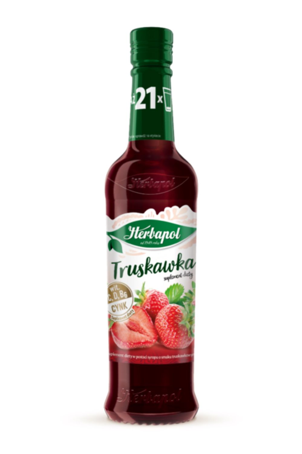 Truskawka Syrop/ Strawberry Syrup 420ml. „Herbapol”