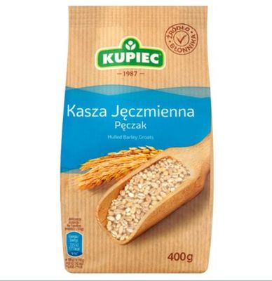 Kasza Jeczmienna Peczak /Hulled Barley 400g &#39;&#39;KUPIEC&#39;&#39;
