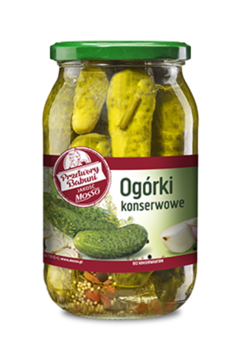 Ogorki Konserwowe/ Polish Dill Pickles 900g. &#39;&#39;MOSSO&#39;&#39;