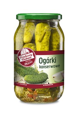 Ogorki Konserwowe/ Polish Dill Pickles 900g. &#39;&#39;MOSSO&#39;&#39;