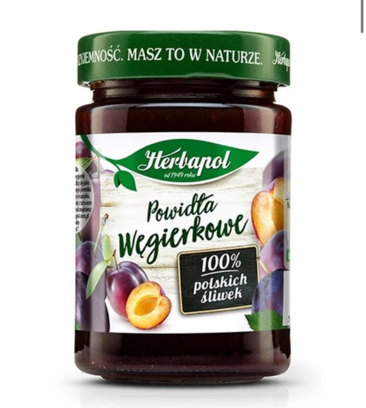 Plum Jam/ Dzem Powidla Wegierkowe 280g &#39;&#39;HERBAPOL&#39;&#39;