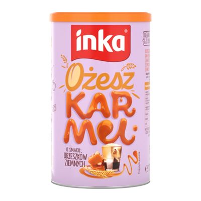 &quot;INKA&quot; Instant Grain Coffee w/caramel and peanut flavor 150g / Kawa Zbożowa Karmel/ Orzeszki Ziemne