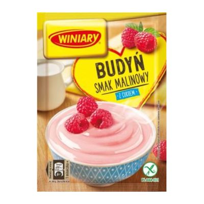 Budyn Malinowy/ Raspberry Flavored Pudding “Winiary” 60g.