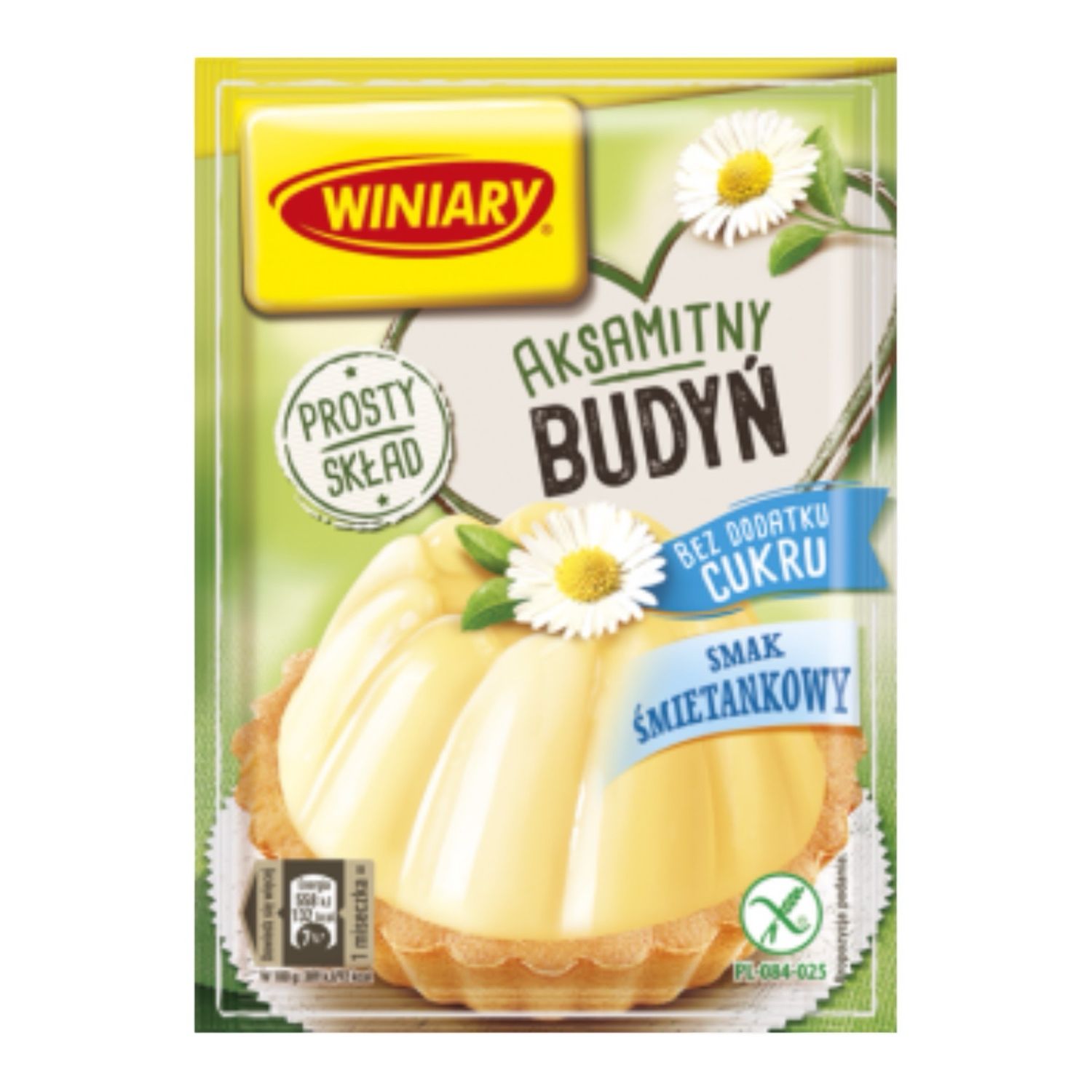 Budyn Śmietankowy / Cream Flavored Pudding without sugar“Winiary” 60g.