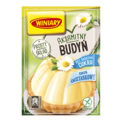Budyn Śmietankowy / Cream Flavored Pudding without sugar“Winiary” 60g.