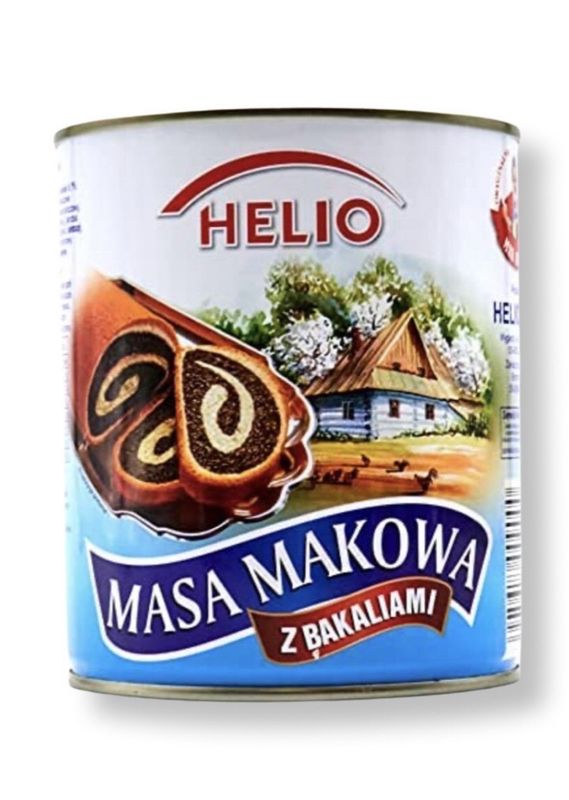 Poppy Seed Filling w/ Fruits and Honey/ Masa Makowa z Bakaliami 850g. “Helio”