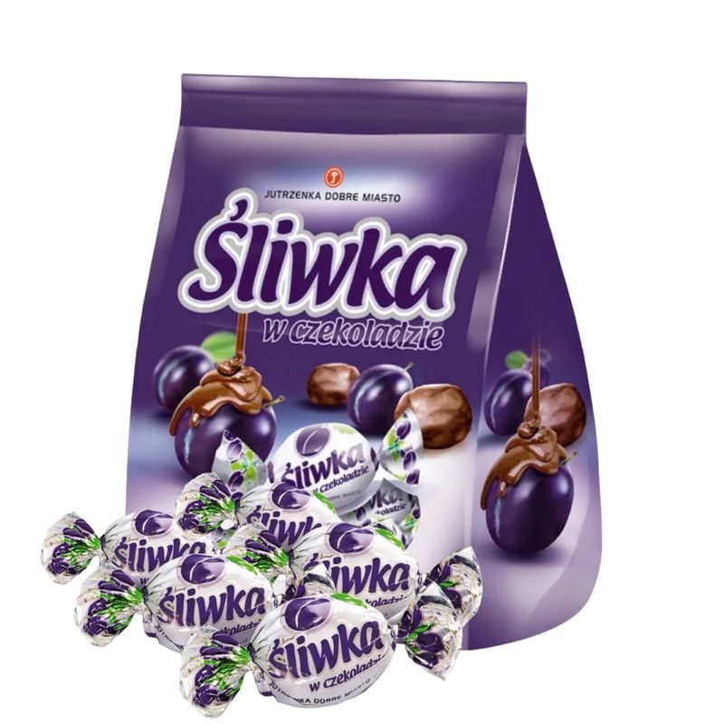 Plums in Chocolate Coating/ Sliwka w Czekoladzie “Jutrzenka Dobre Miasto” 200g.