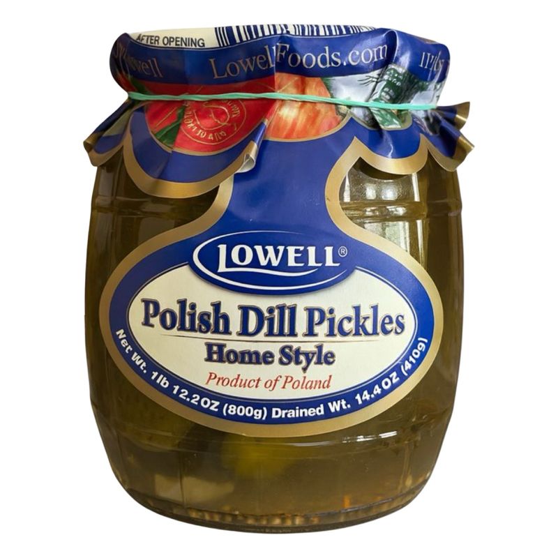 Polish Dill Pickles/ Ogórki Konserwowe “Lowell” 800g