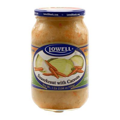 Sauerkraut with Carrots 880g “Lowell”/ Kapusta z marchwia