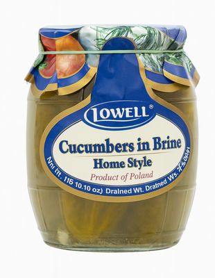Cucumbers in Brine/ Ogórki kiszone 740g BECZULKA &#39;&#39;LOWELL FOODS&#39;&#39;