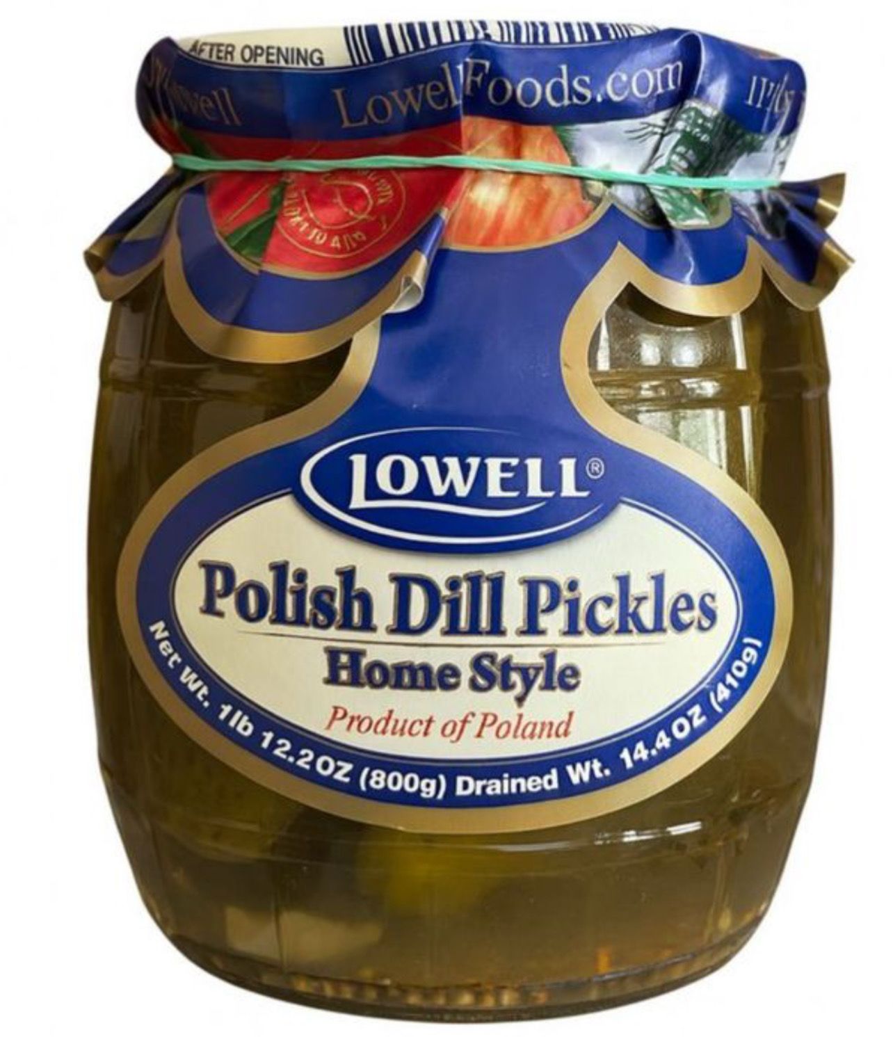 Polish Dill Pickles/ Ogórki Konserwowe “Lowell” 800g