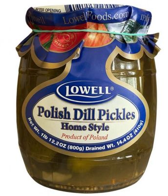 Polish Dill Pickles/ Ogórki Konserwowe “Lowell” 800g