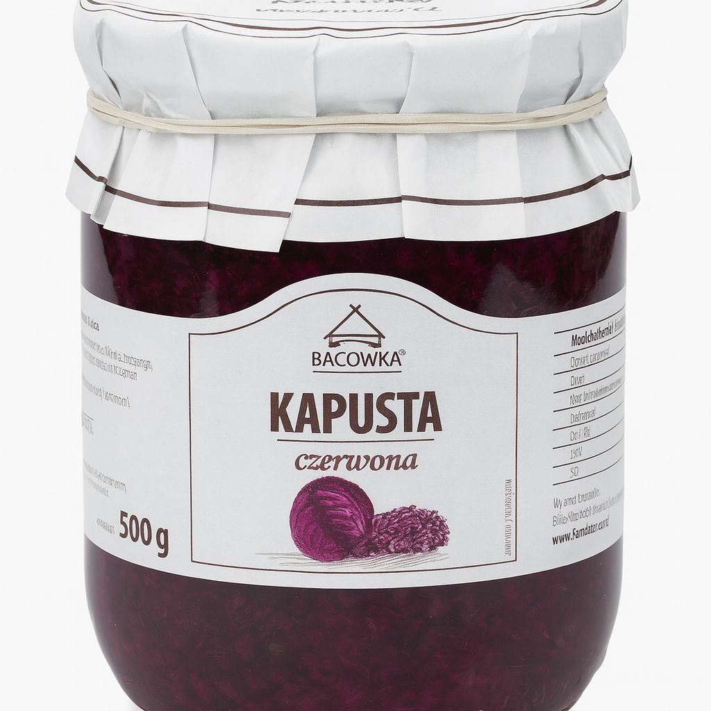 Kapusta Czerwona 500g &#39;&#39;BACOWKA&#39;&#39;/ Red Cabbage