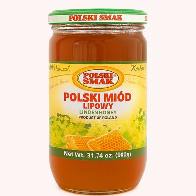 Polish Linden Honey „POLSKI SMAK” 900g./ Miod Lipowy
