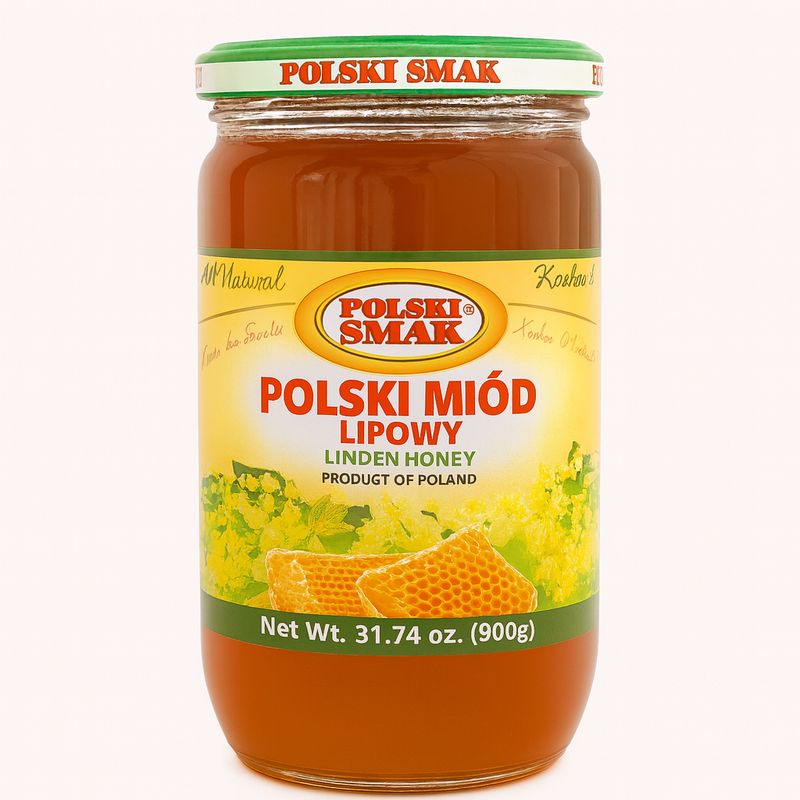 Polish Linden Honey „POLSKI SMAK” 900g./ Miod Lipowy