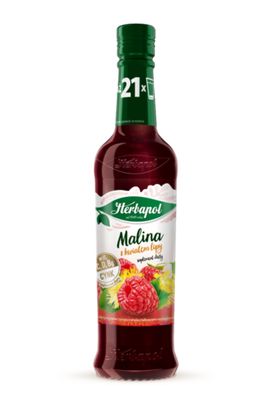 Raspberry w/ Linden Syrup/ Syrop Malina z Lipa 420ml “Herbapol”