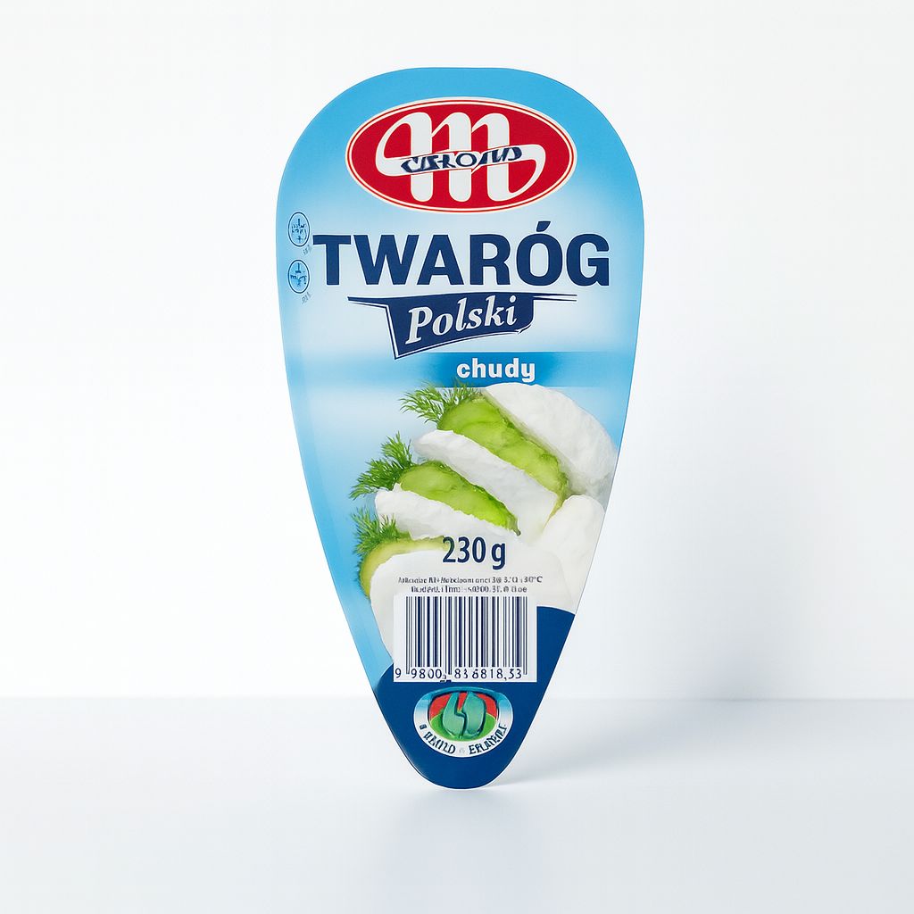Low-Fat Farmer Cheese/ Twarog Chudy 230g “Mlekovita”