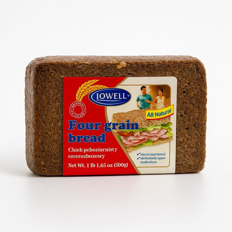 Four Grain Rye Bread 500g./ Chleb Pełnoziarnisty Czterozbozowy “Lowell”