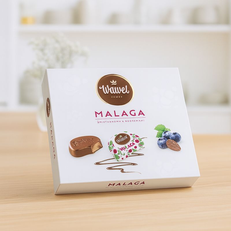 Box MALAGA Choco. 330g &#39;&#39;WAWEL&#39;&#39;