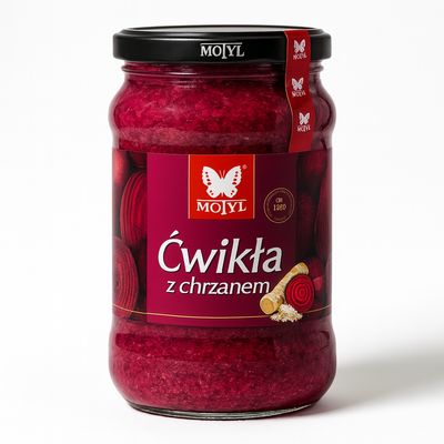 Beetroot w/ Horseradish/ Cwikla z Chrzanem “Motyl” 350g.
