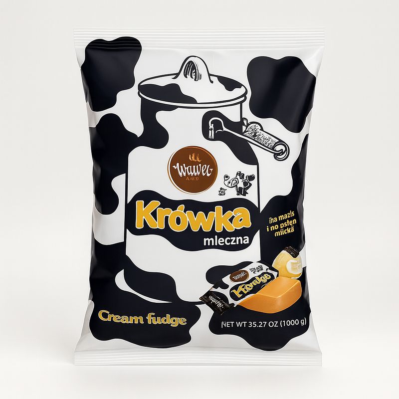 Cream Fudge Wawel 1kg/ KRÓWKA Mleczna &quot;Wawel&quot; 1kg.