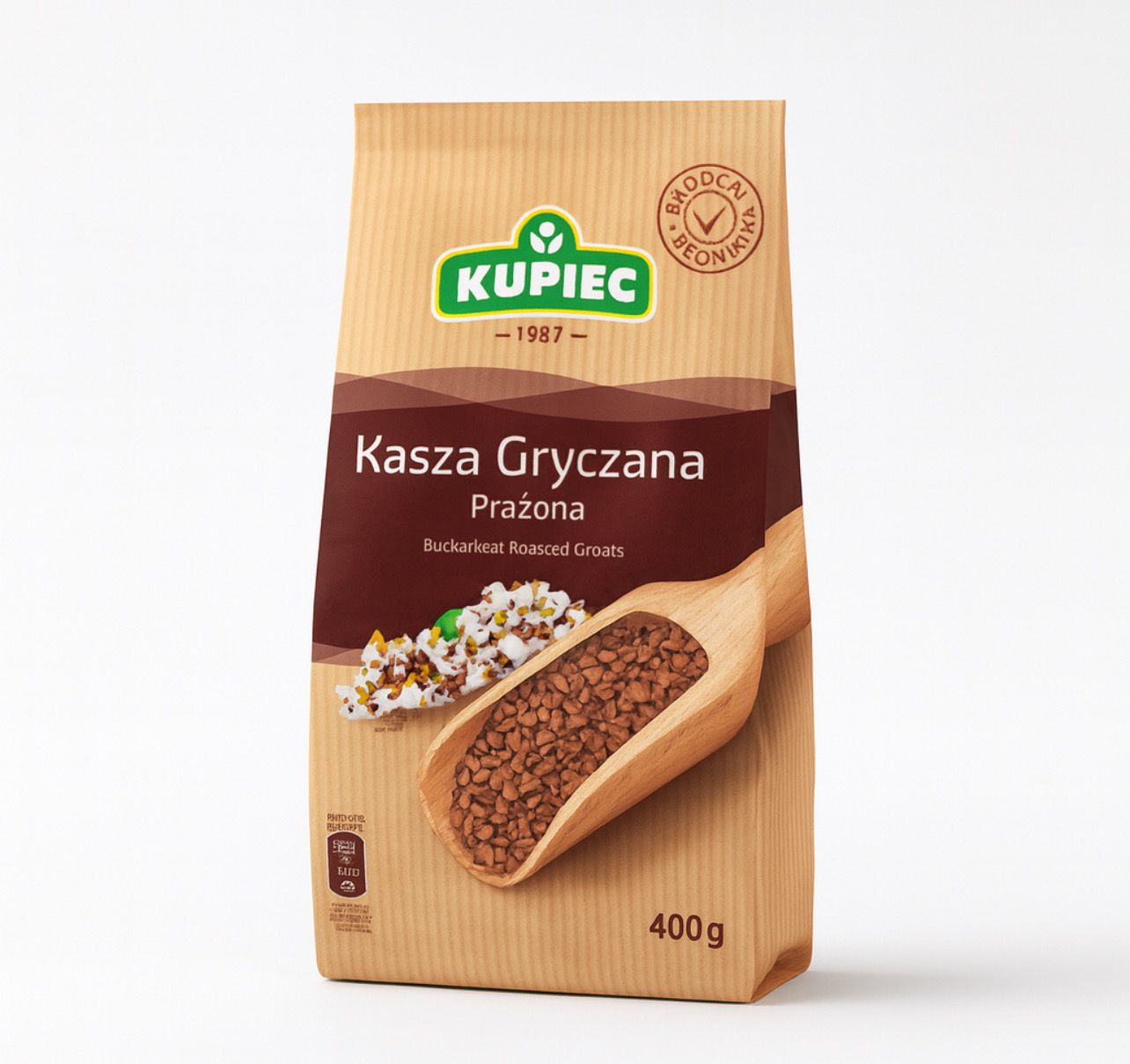 Buckwheat Roasted Groats/ Kasza Gryczana Prazona “KUPIEC” 400g